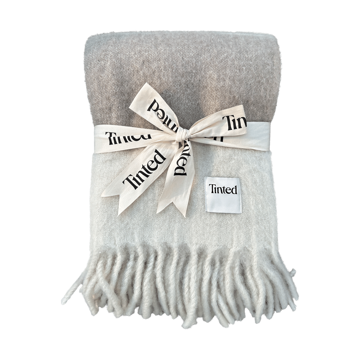 Tinted Hemple wool throw 130x170 cm Beige-offwhite | Scandinavian Design | Wool blankets & throws | Beige