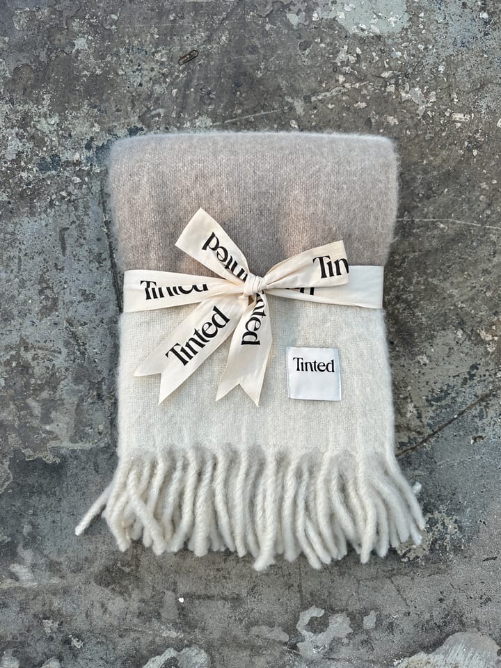 Hemple wool throw 130x170 cm, Beige-offwhite Tinted
