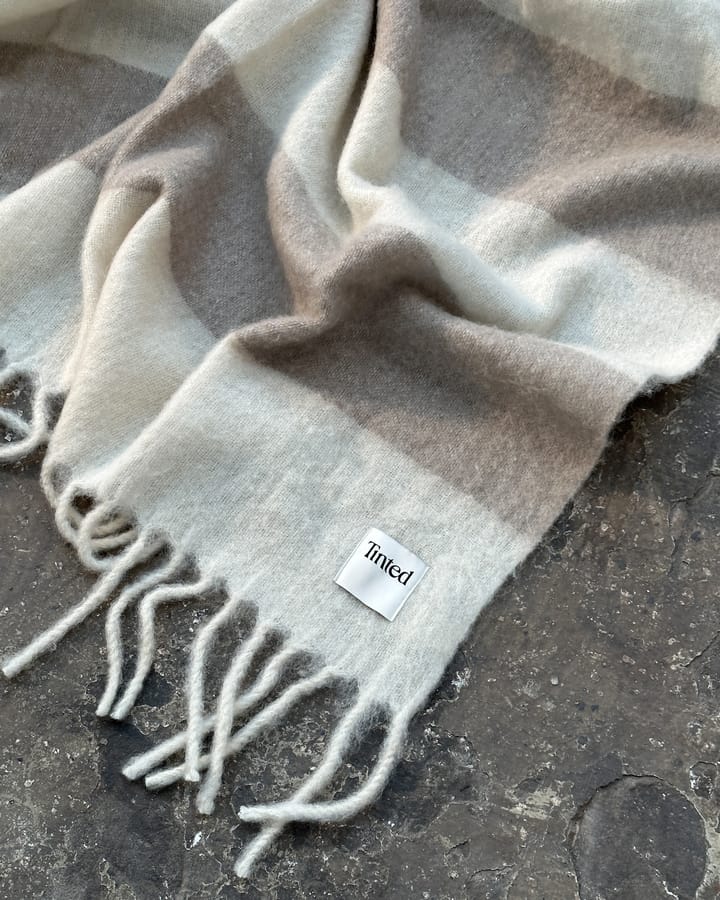 Hemple wool throw 130x170 cm, Beige-offwhite Tinted