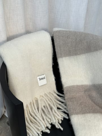 Hemple wool throw 130x170 cm - Beige-offwhite - Tinted