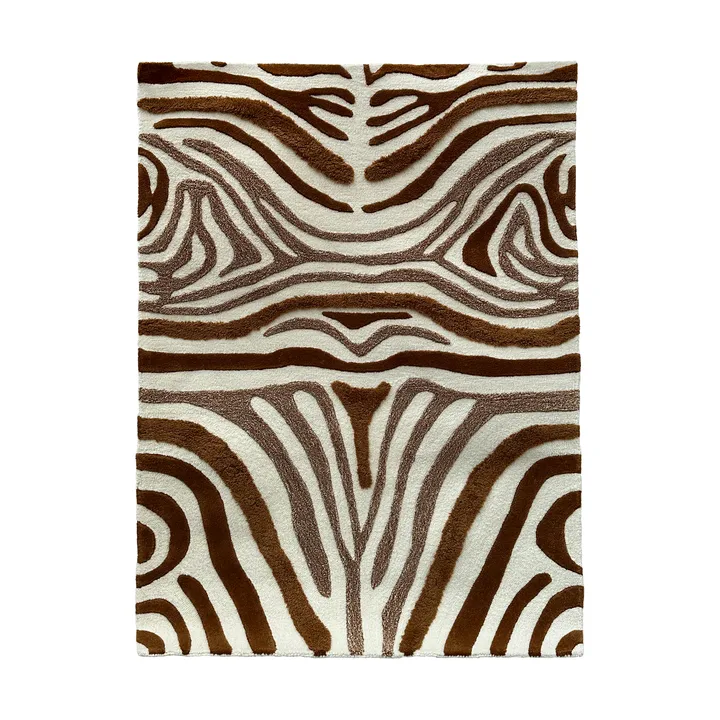 Jepson wool rug 130x180 cm - Brown-off white - Tinted