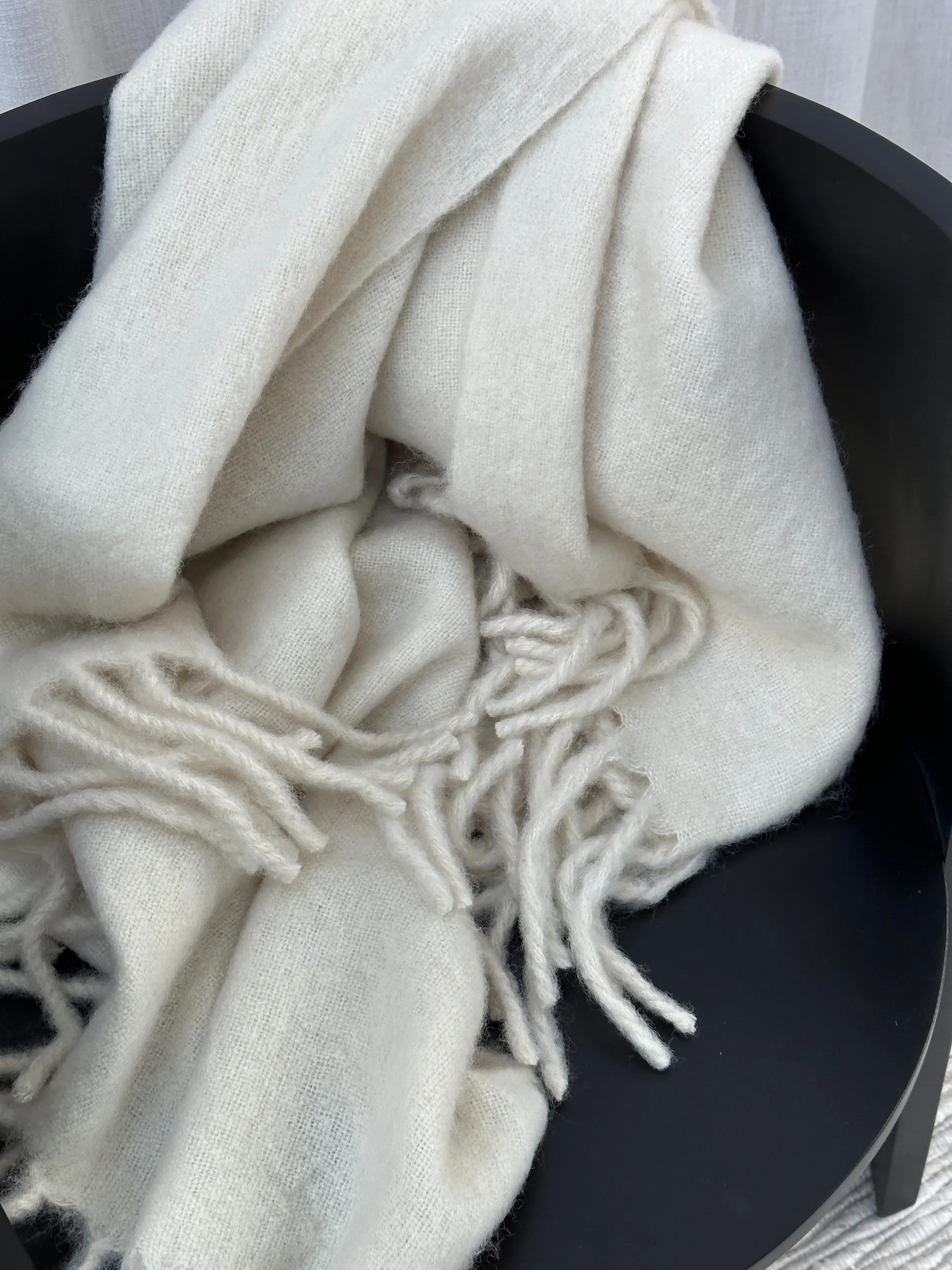 Jungberg wool throw 130x170 cm, Offwhite Tinted