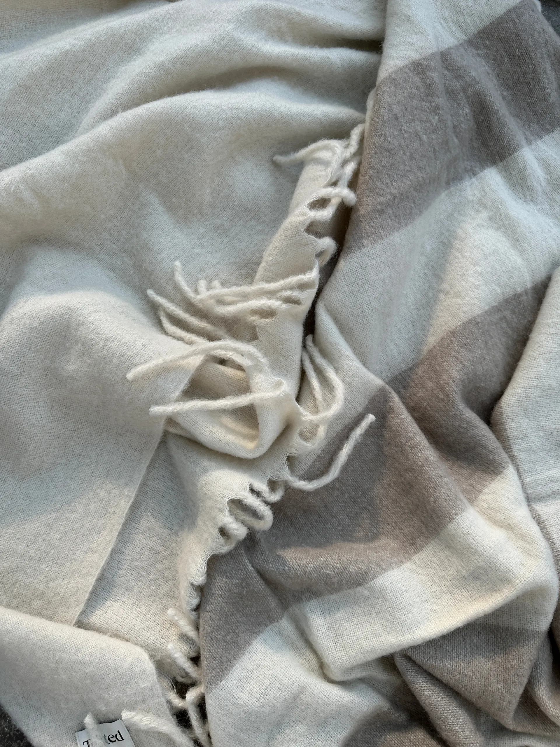 Jungberg wool throw 130x170 cm, Offwhite Tinted