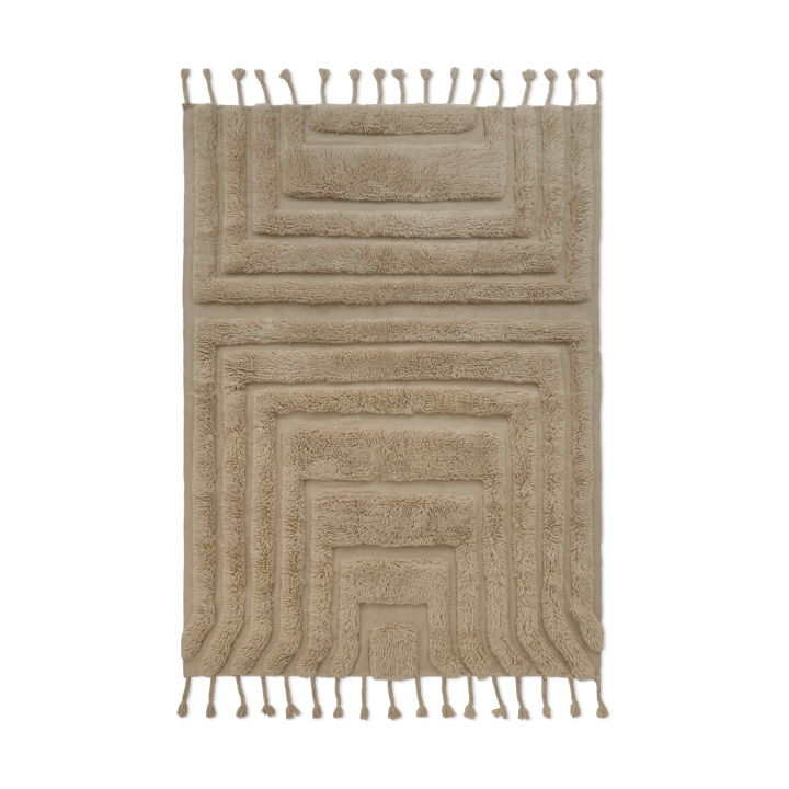 Kask wool carpet 170x240 cm - Beige - Tinted