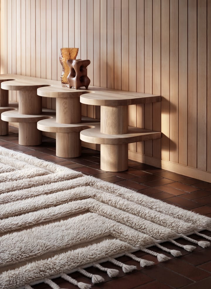 Kask wool carpet 170x240 cm - Beige - Tinted
