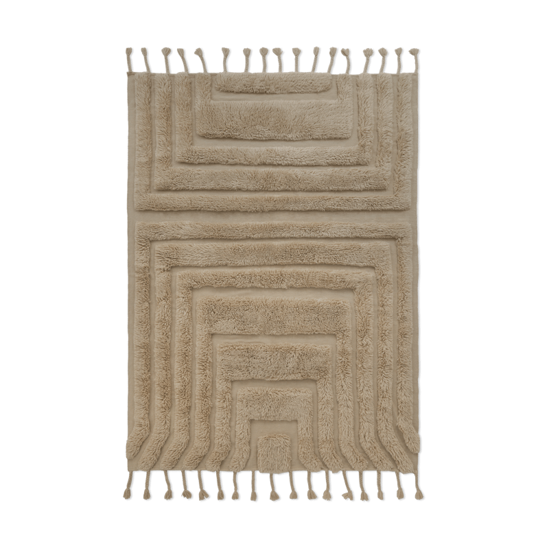 Tinted Kask wool carpet 200x300 cm Beige