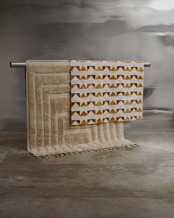 Kask wool carpet 200x300 cm - Beige - Tinted