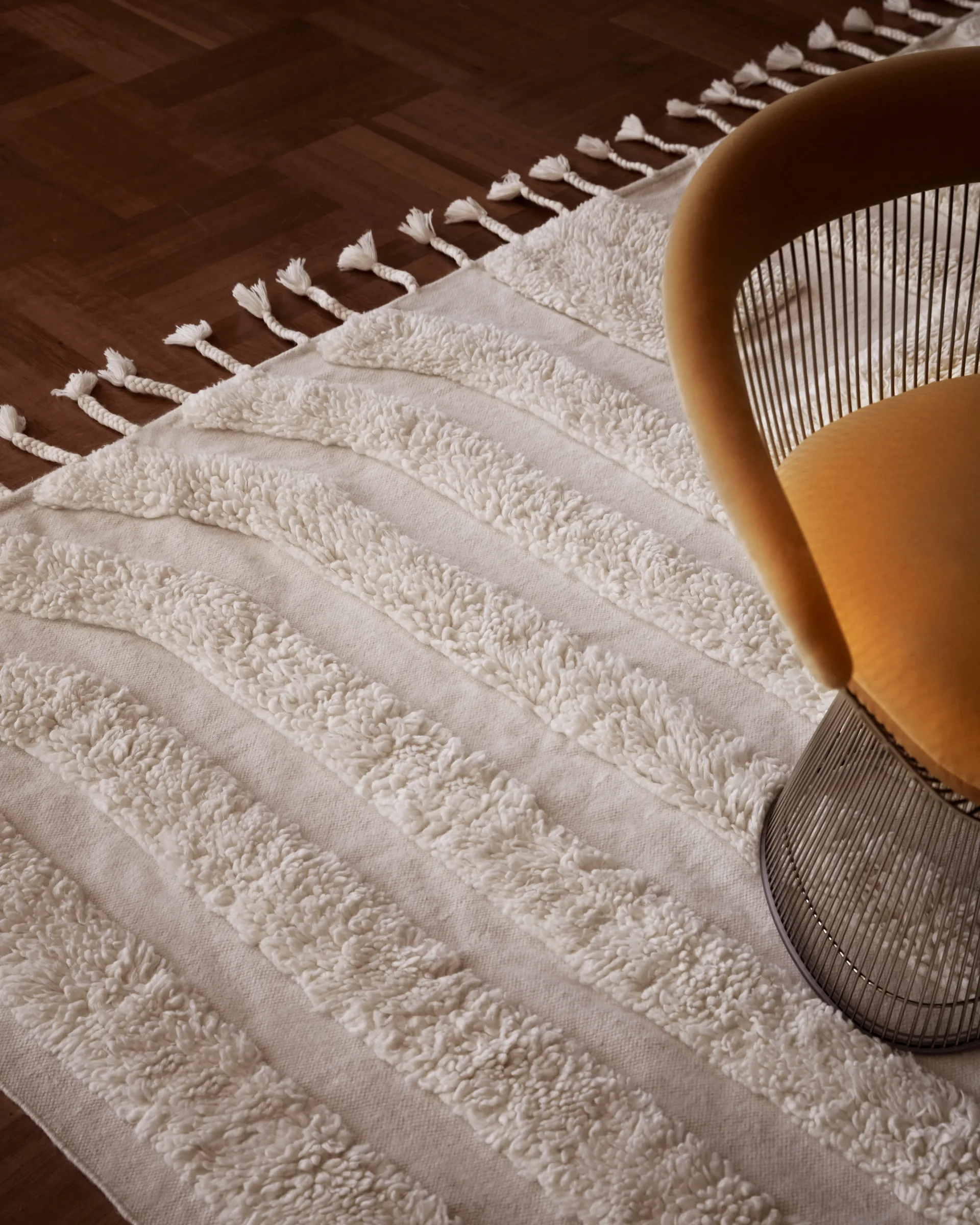 Kask wool carpet 200x300 cm, Offwhite Tinted