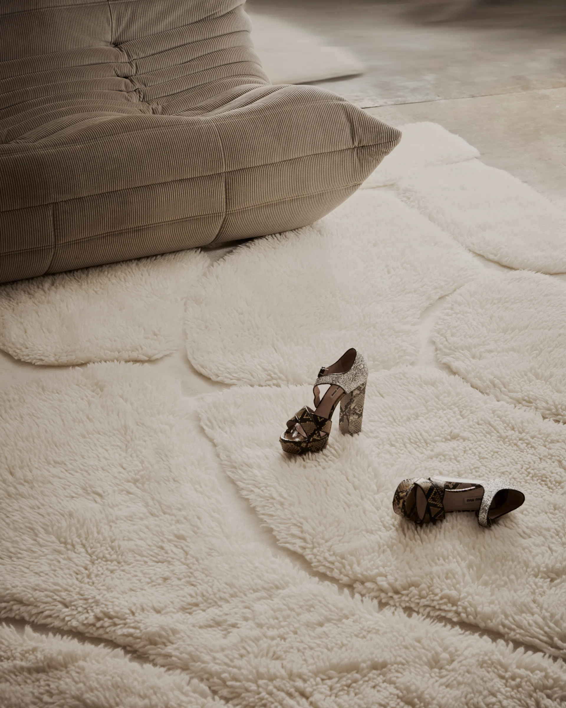 Kullin wool carpet 170x240 cm, Offwhite Tinted