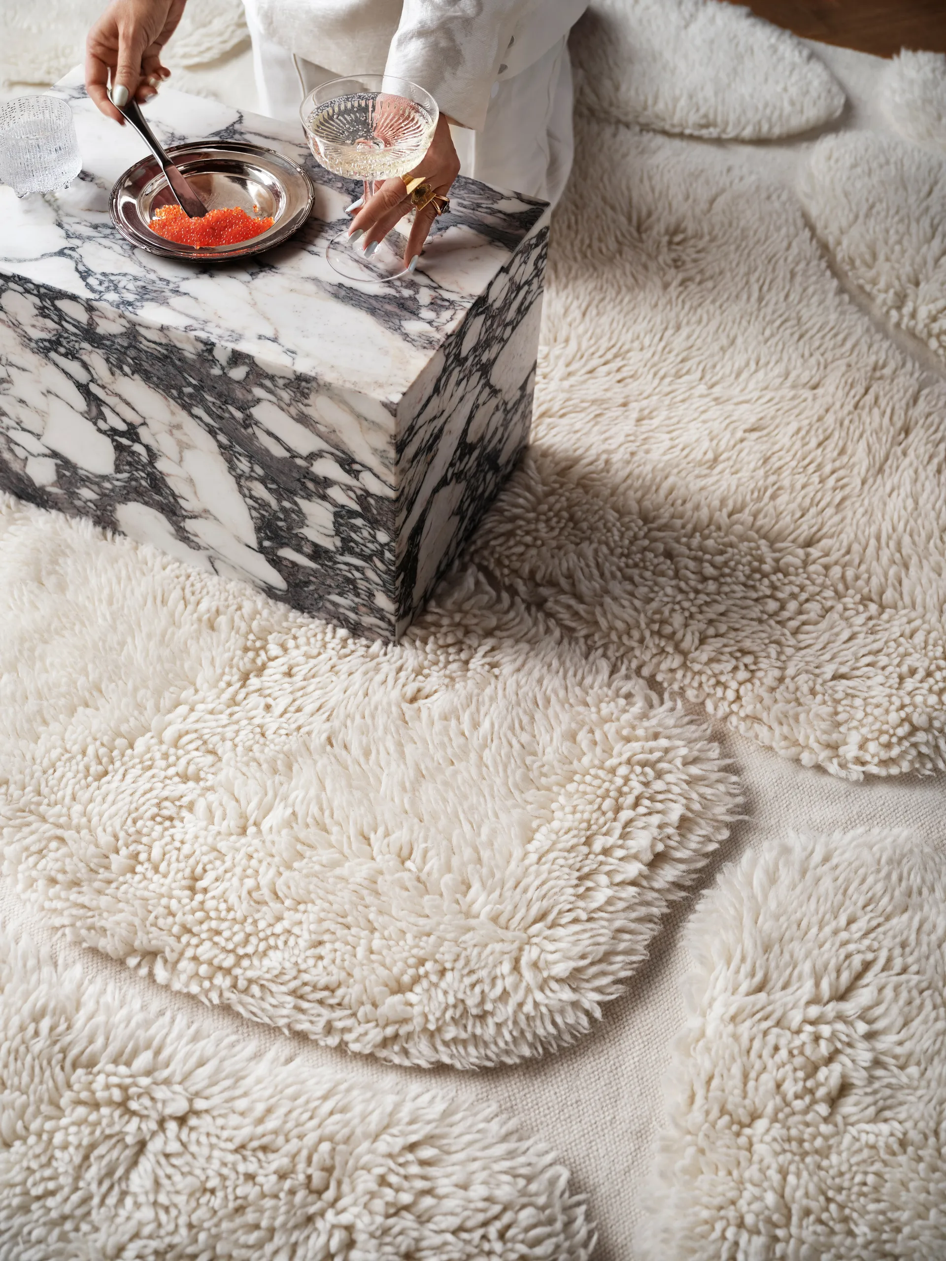 Kullin wool carpet 300x400 cm, Offwhite Tinted