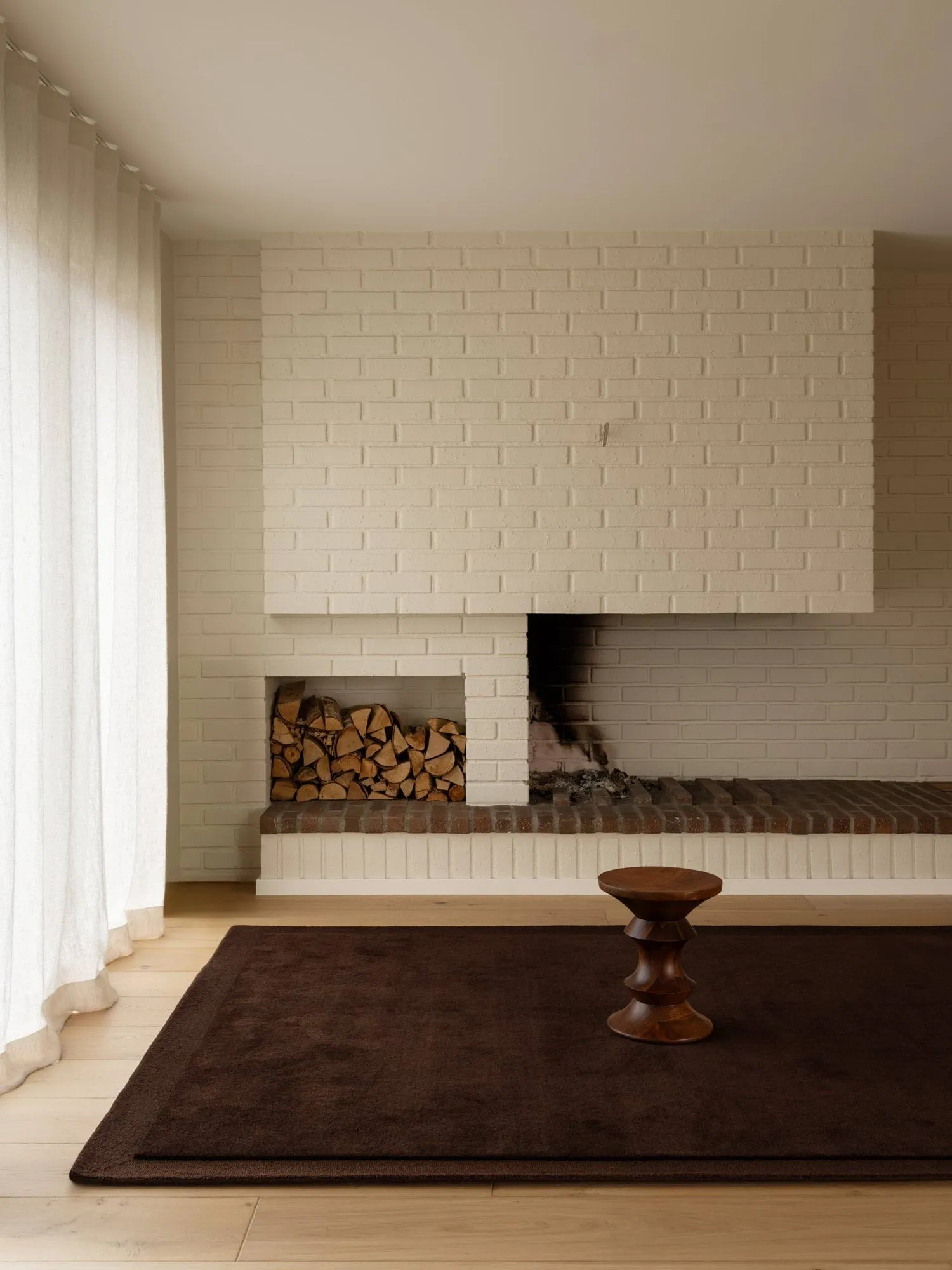 Louis wool rug, Brown, 200x300 cm Tinted