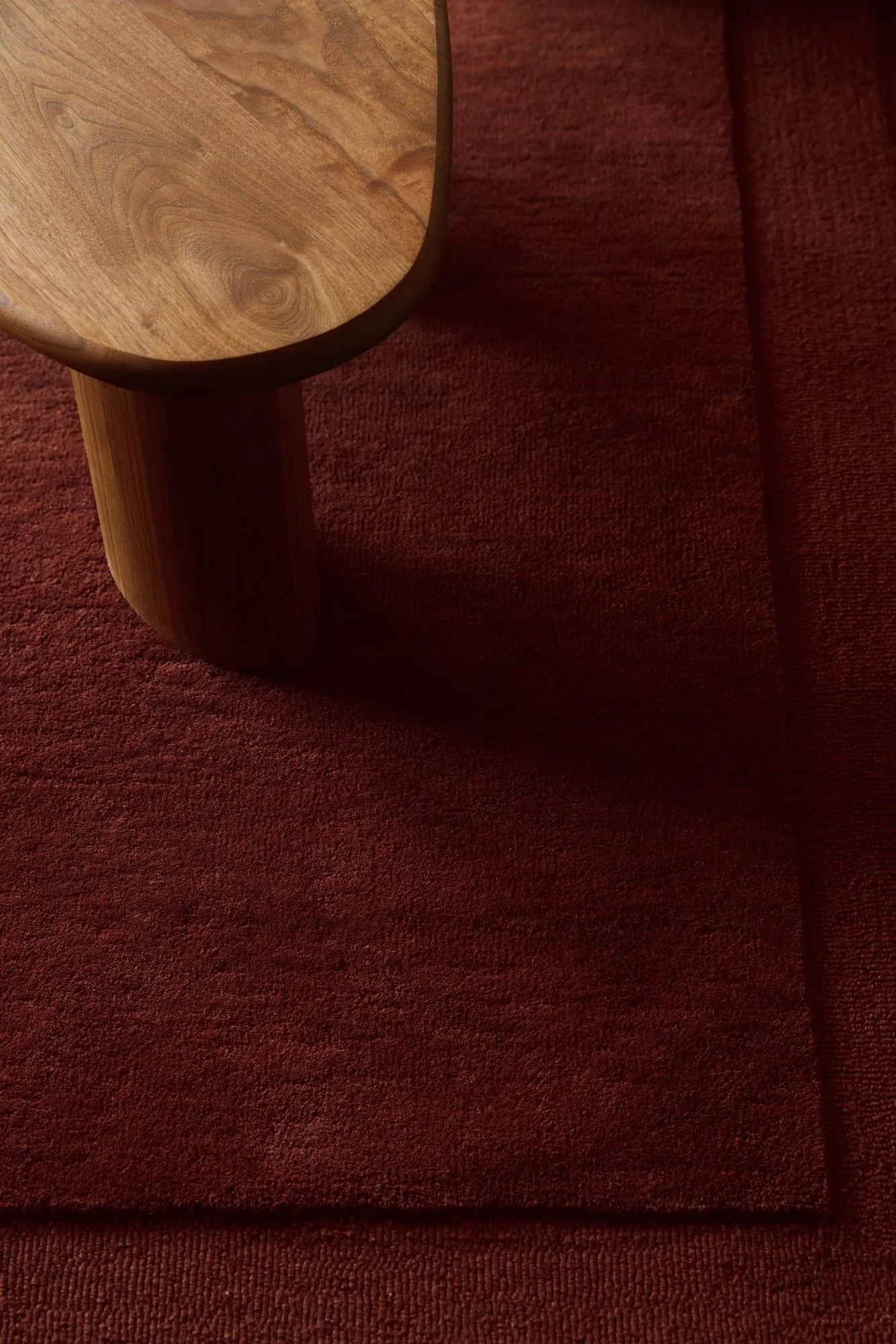 Louis wool rug, Burgundy, 200x300 cm Tinted