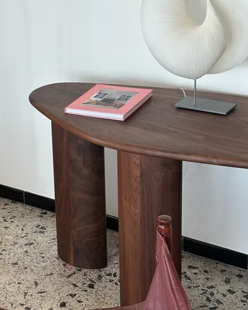 Lowe console table - Walnut dark brown - Tinted