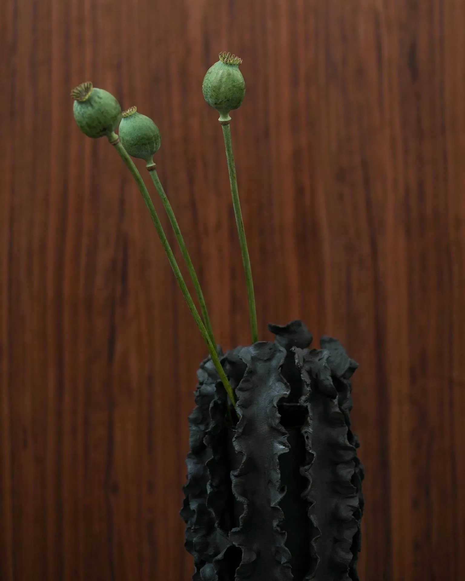 Melera vase, Black, 33x16 cm Tinted