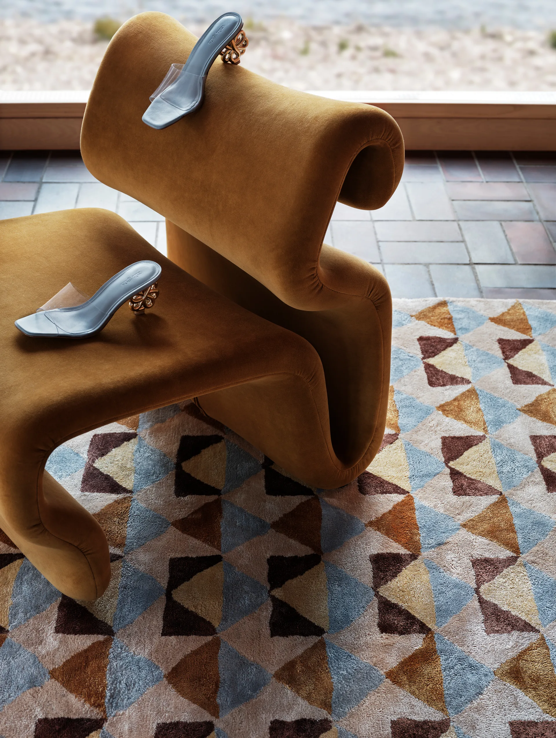 Mellin viscose carpet 170x240 cm, Multi Tinted