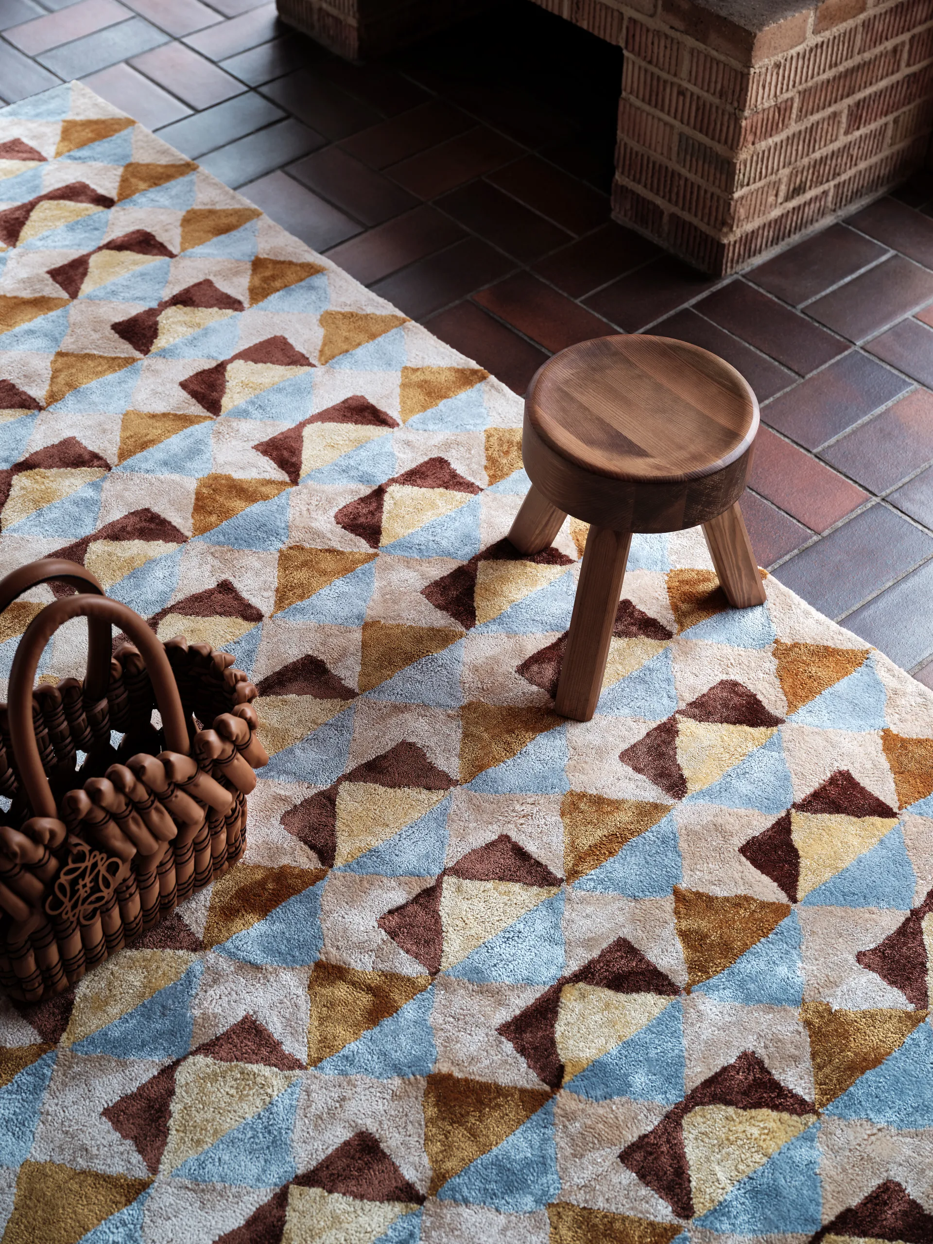 Mellin viscose carpet 170x240 cm, Multi Tinted