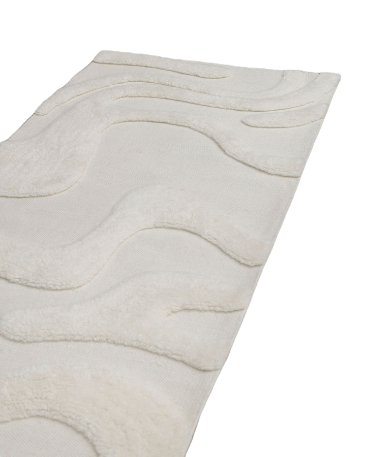 Norlander entrance rug wool 80x250 cm - White - Tinted