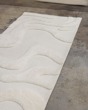 Norlander entrance rug wool 80x300 cm - White - Tinted