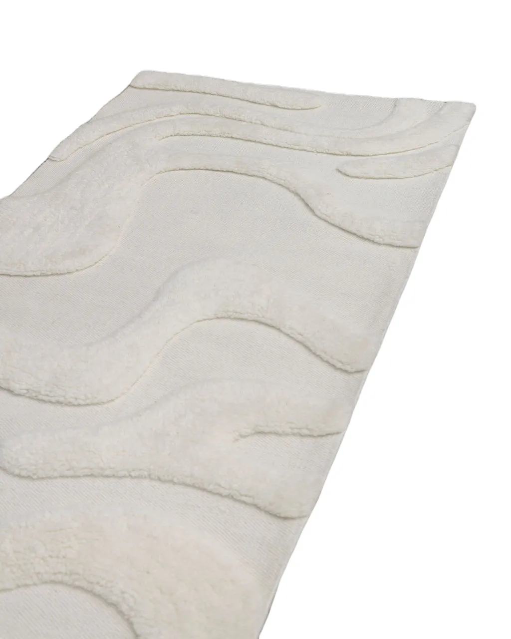 Norlander entrance rug wool 80x350 cm, White Tinted