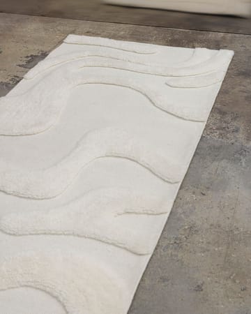 Norlander entrance rug wool 80x350 cm - White - Tinted
