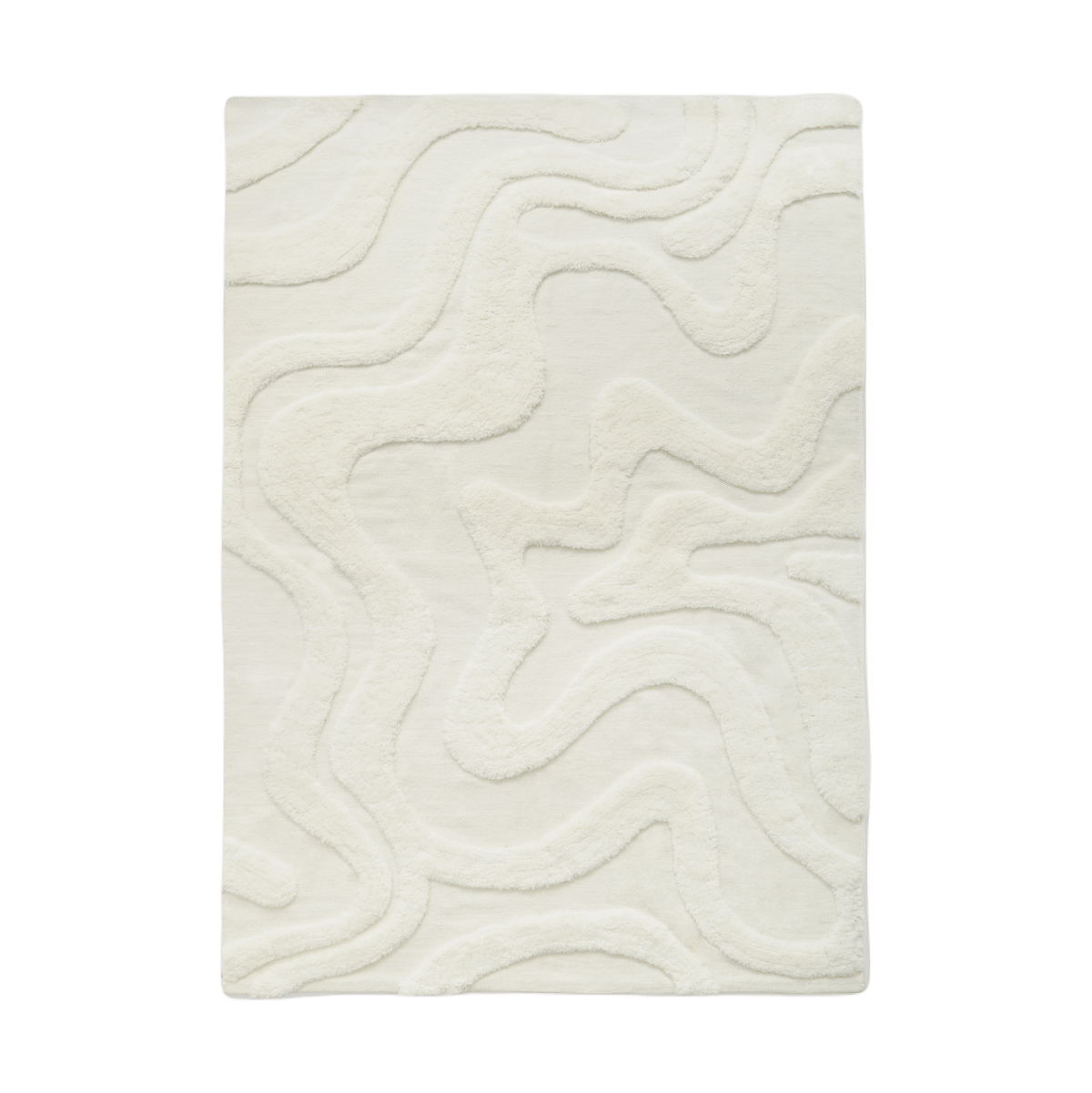 Tinted Norlander wool carpet 310x400 cm Offwhite | Scandinavian Design | Fringe & Deep pile rugs | White