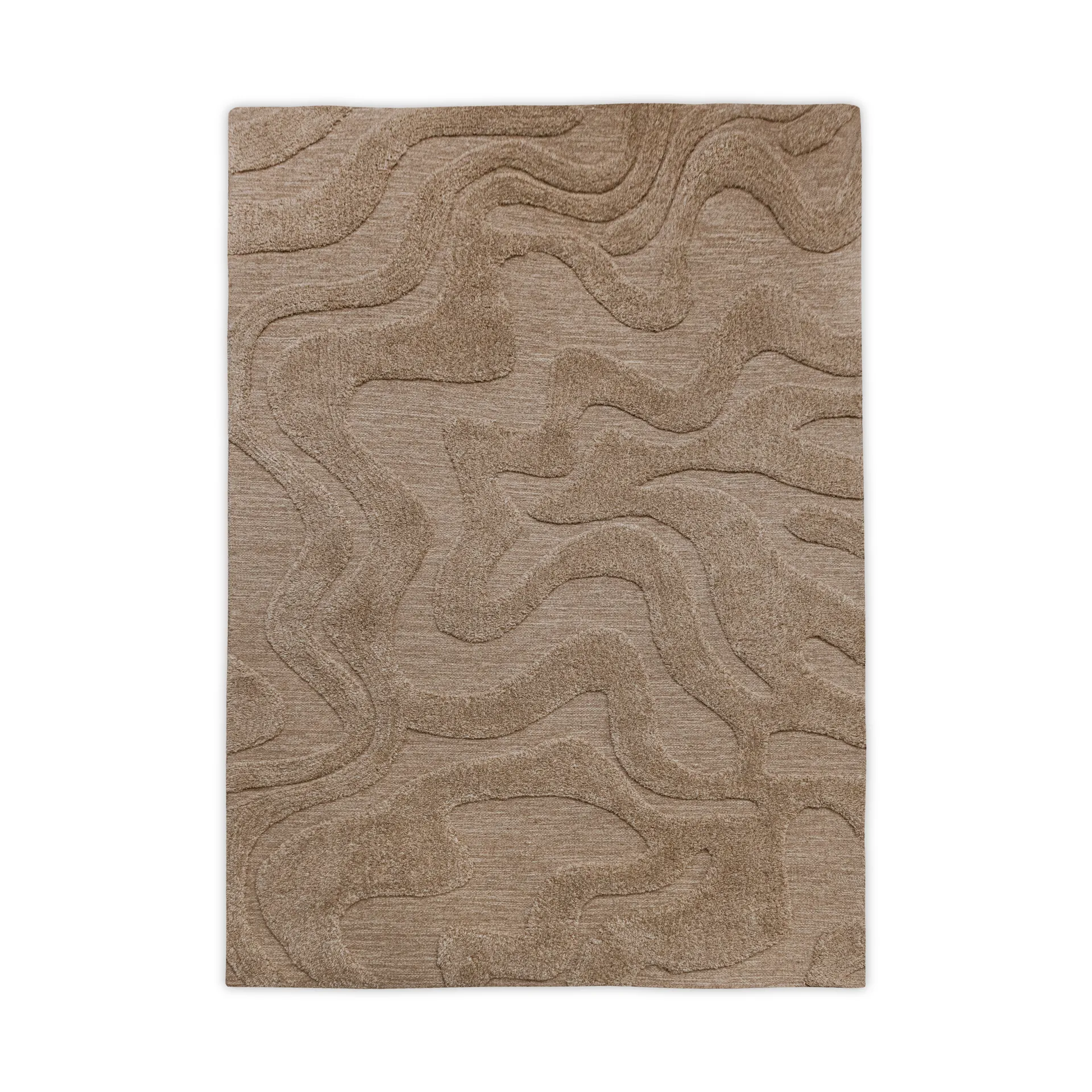 Norlander wool rug 200x300 cm, Beige-melange Tinted