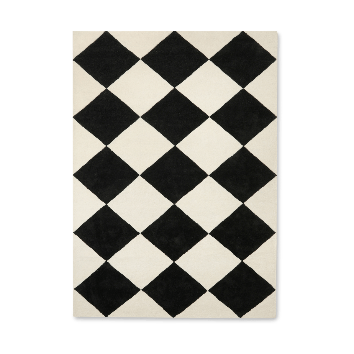 Tinted Tenman wool carpet 170x240 cm Black-white | Scandinavian Design | Wool rugs | Black