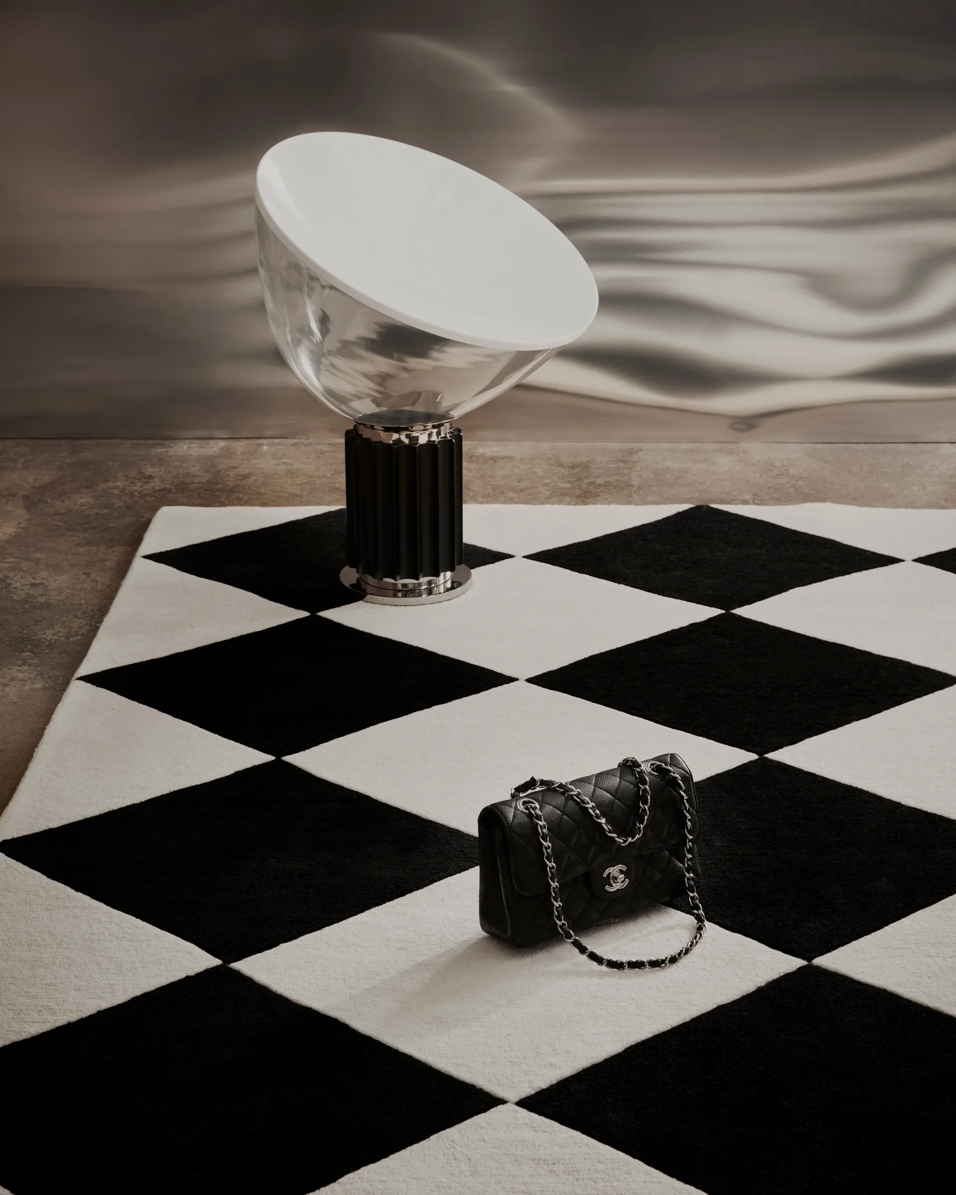 Tenman wool carpet 170x240 cm, Black-white Tinted