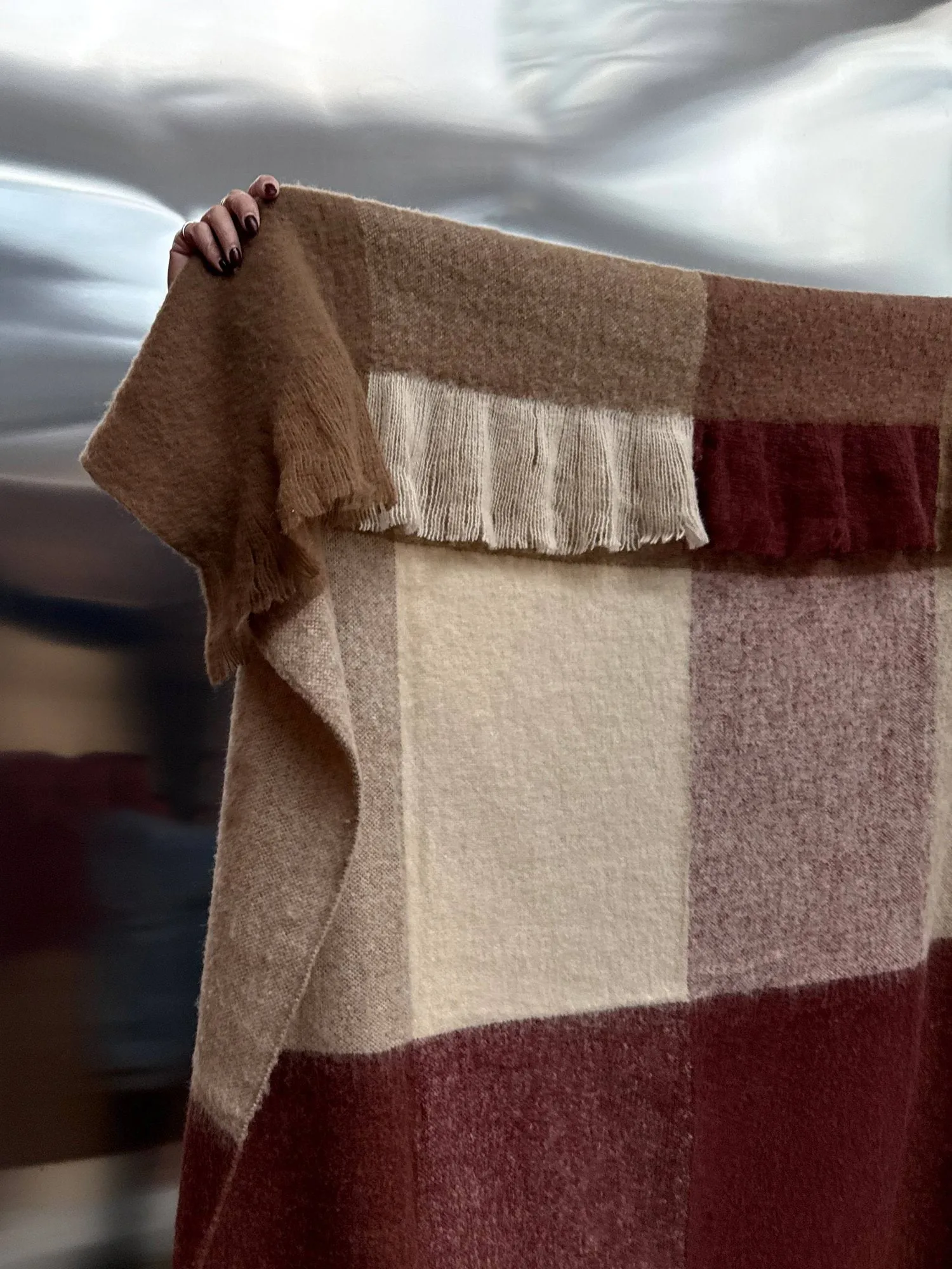 Tunell wool throw, Multi, 130x170 cm Tinted