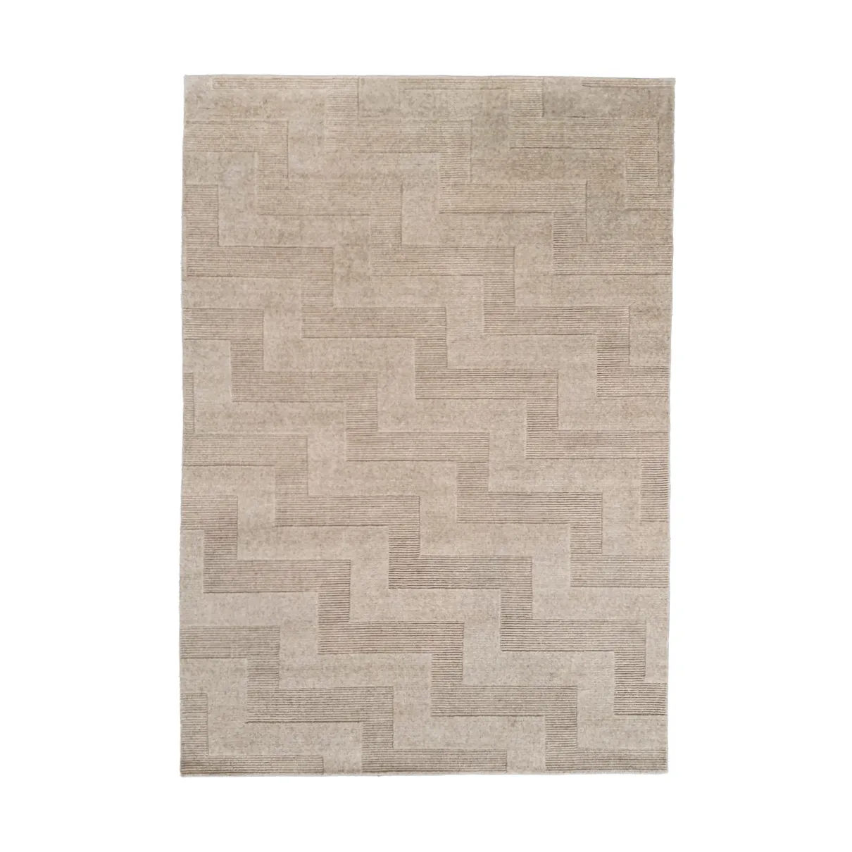 Valmont wool rug, Beige melange, 200x300 cm Tinted