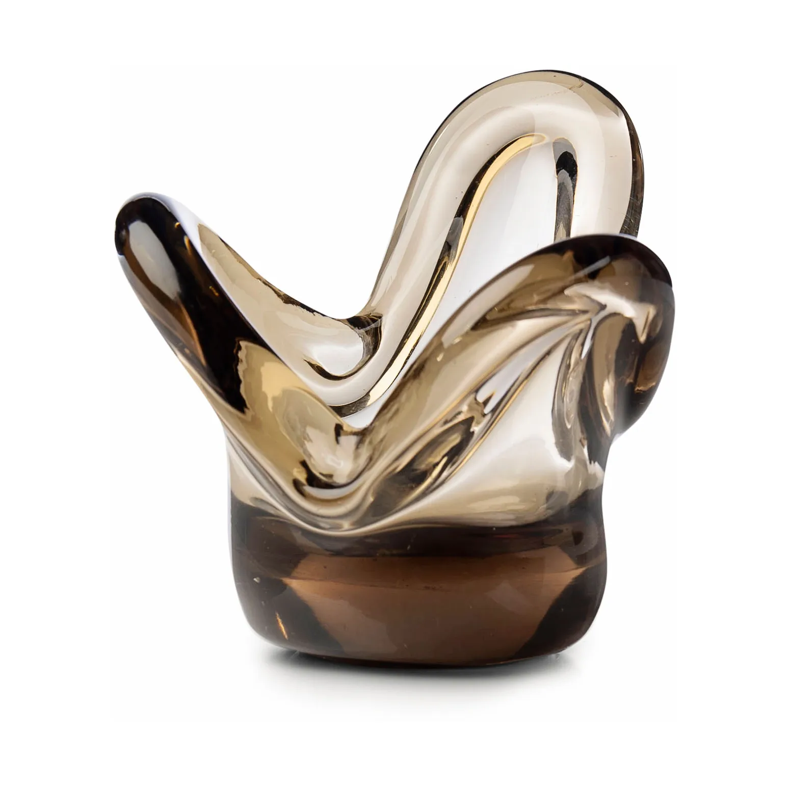 Visser Candle holder, Brown Tinted