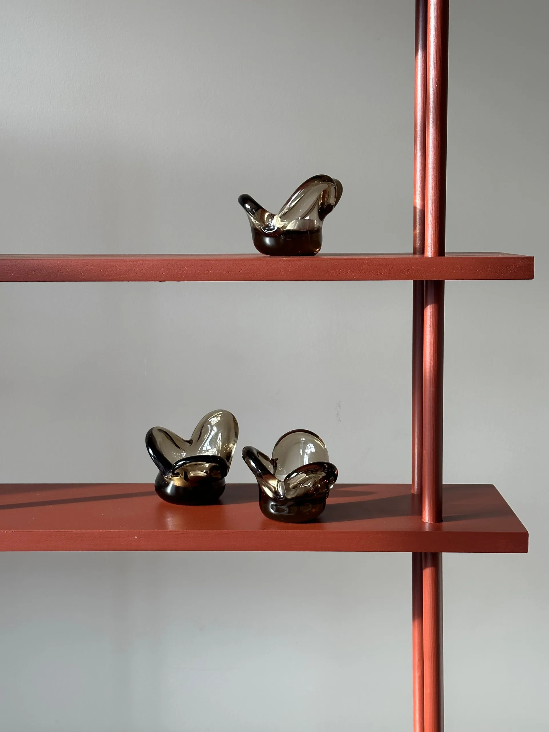 Visser Candle holder, Brown Tinted