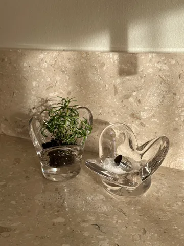 Visser Candle holder - Clear - Tinted