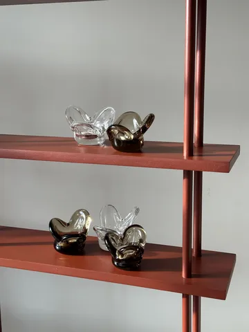 Visser Candle holder - Clear - Tinted