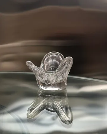 Visser Candle holder - Clear - Tinted