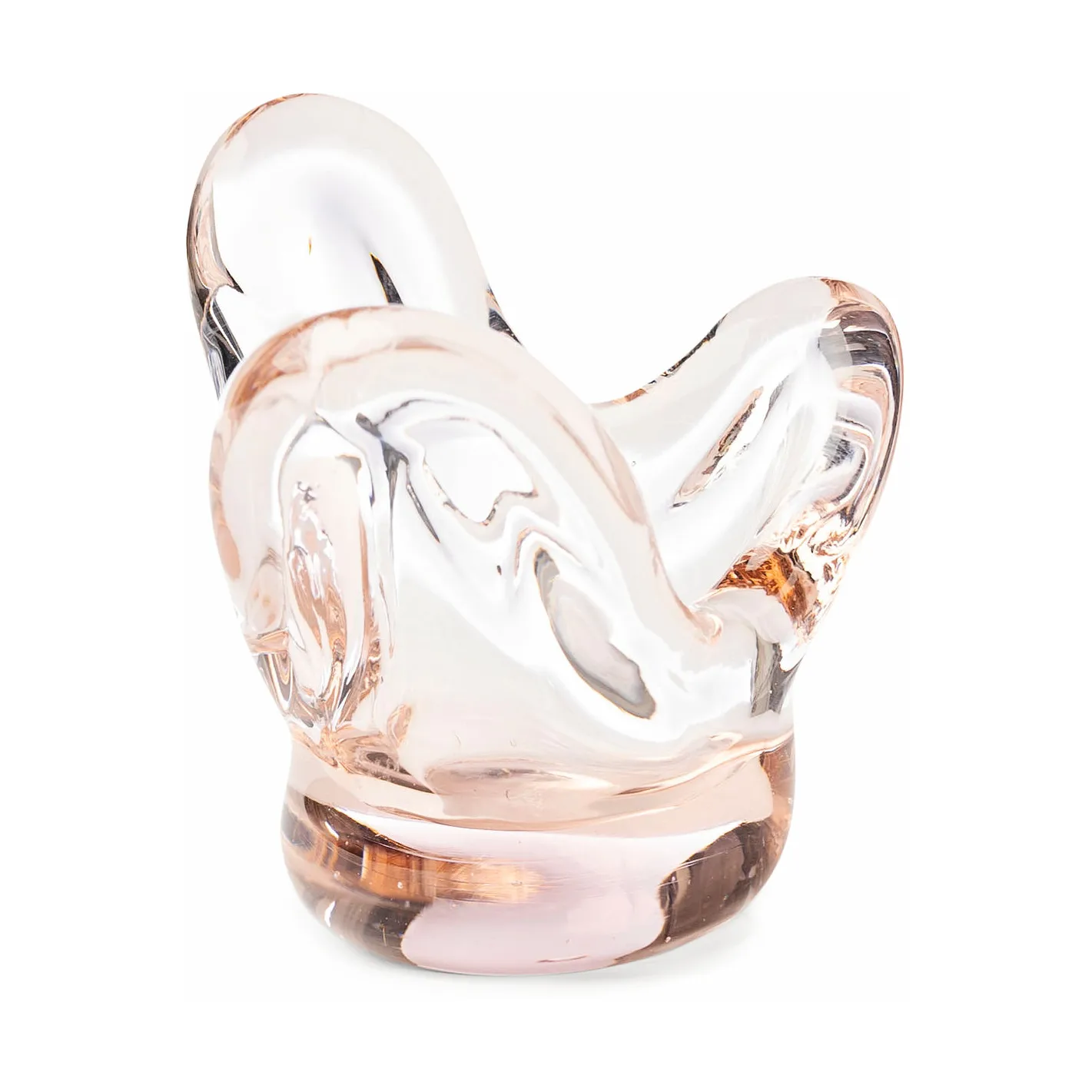 Visser Candle holder, Pink Tinted