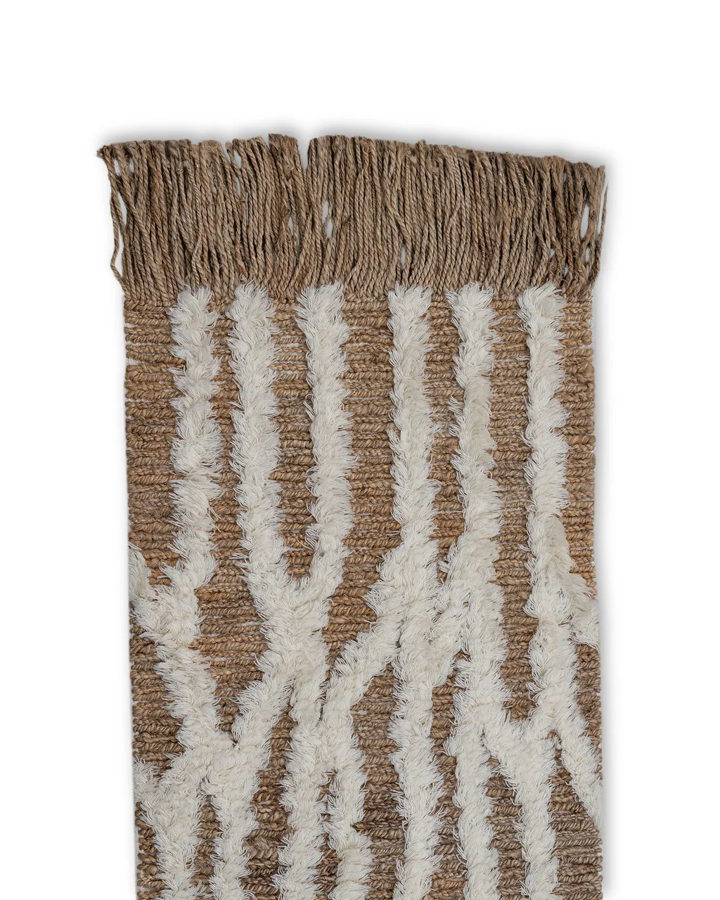Tinted Wahl entrance rug jute 80x300 cm Brown-offwhite