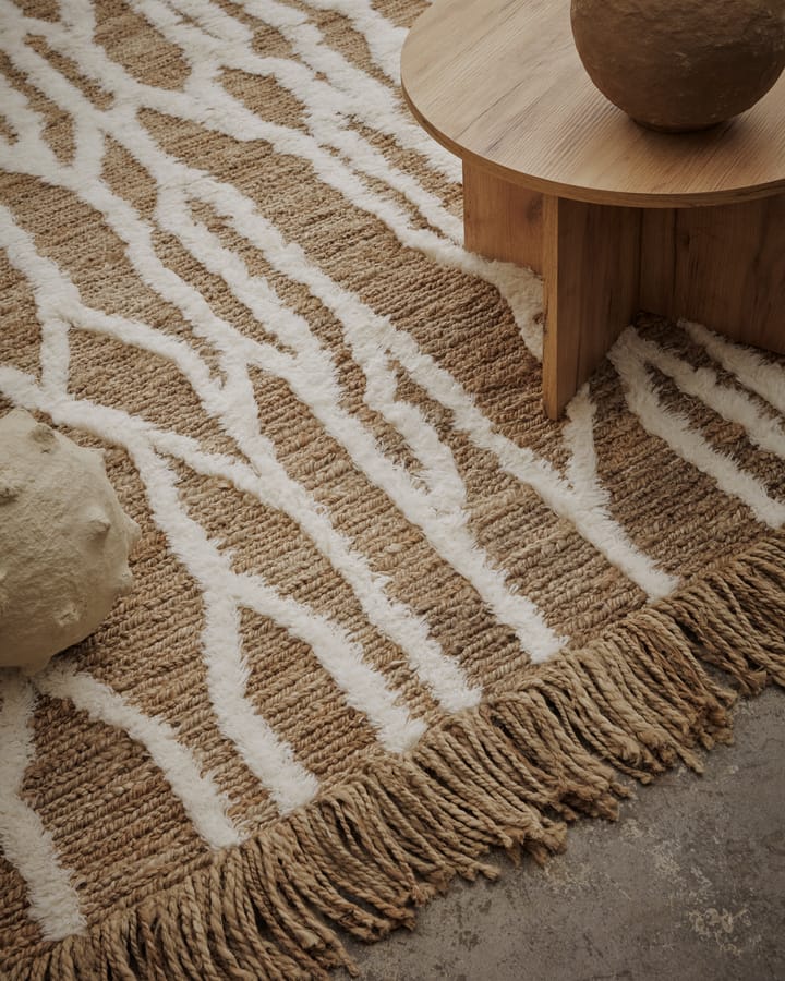 Wahl jute carpet 170x240 cm - Brown-offwhite - Tinted