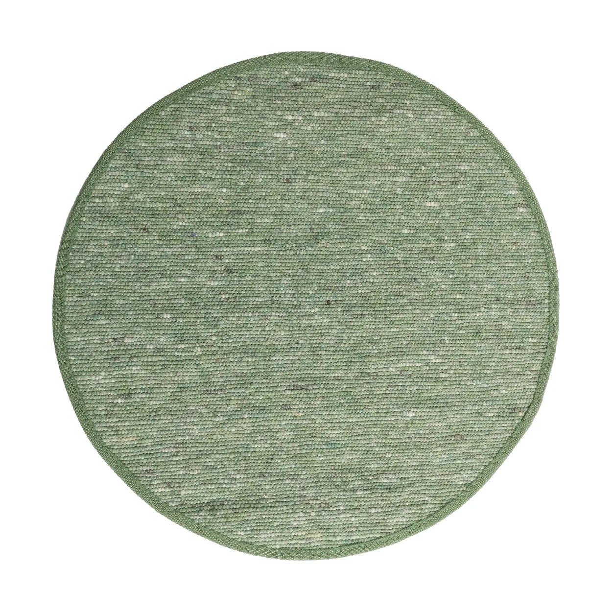 Tisca Sierrafil round rug Jade no. 240, o250 cm | Scandinavian Design | Fringe & Deep pile rugs | Green