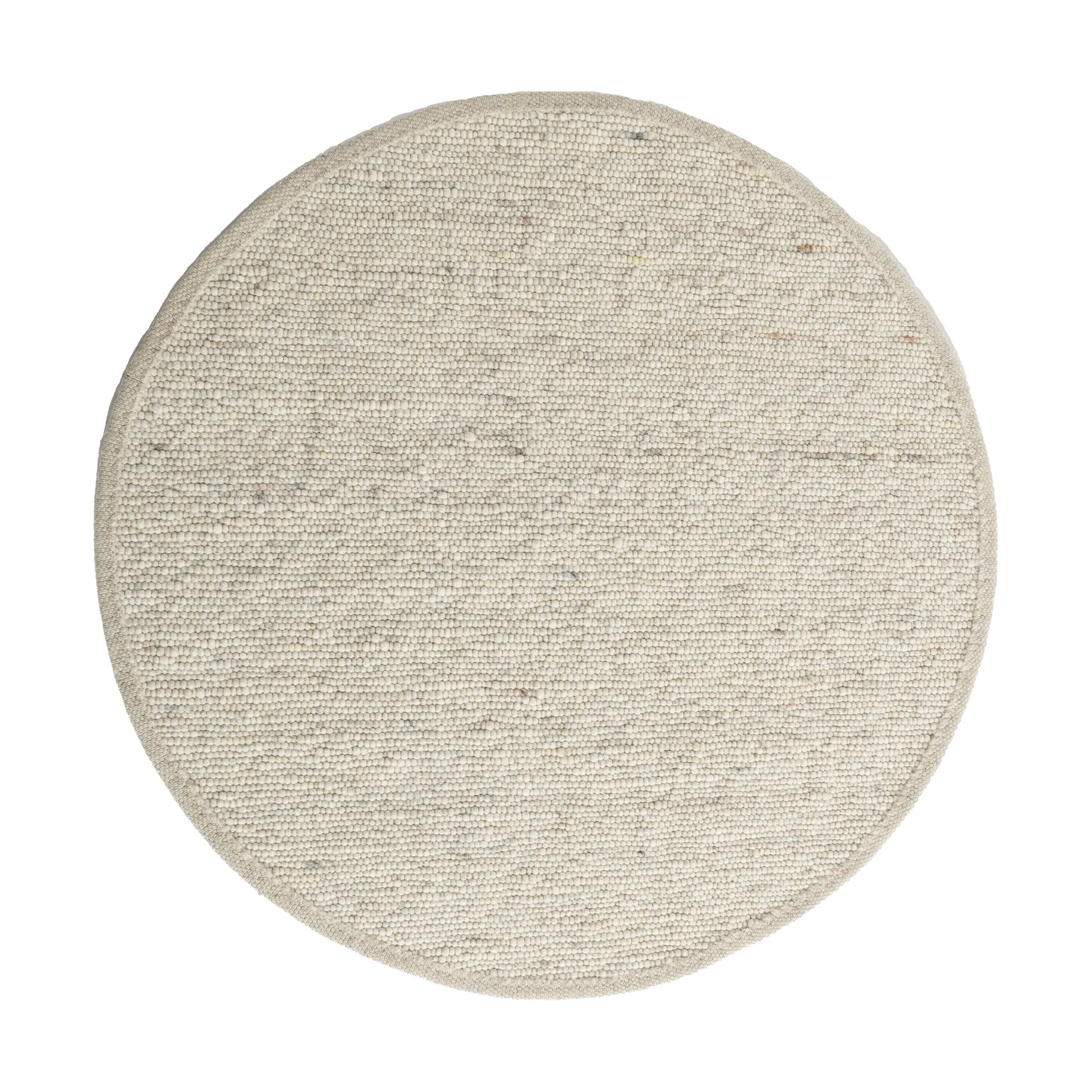 Sierrafil round rug, Natural white no. 11, Ø300 cm Tisca