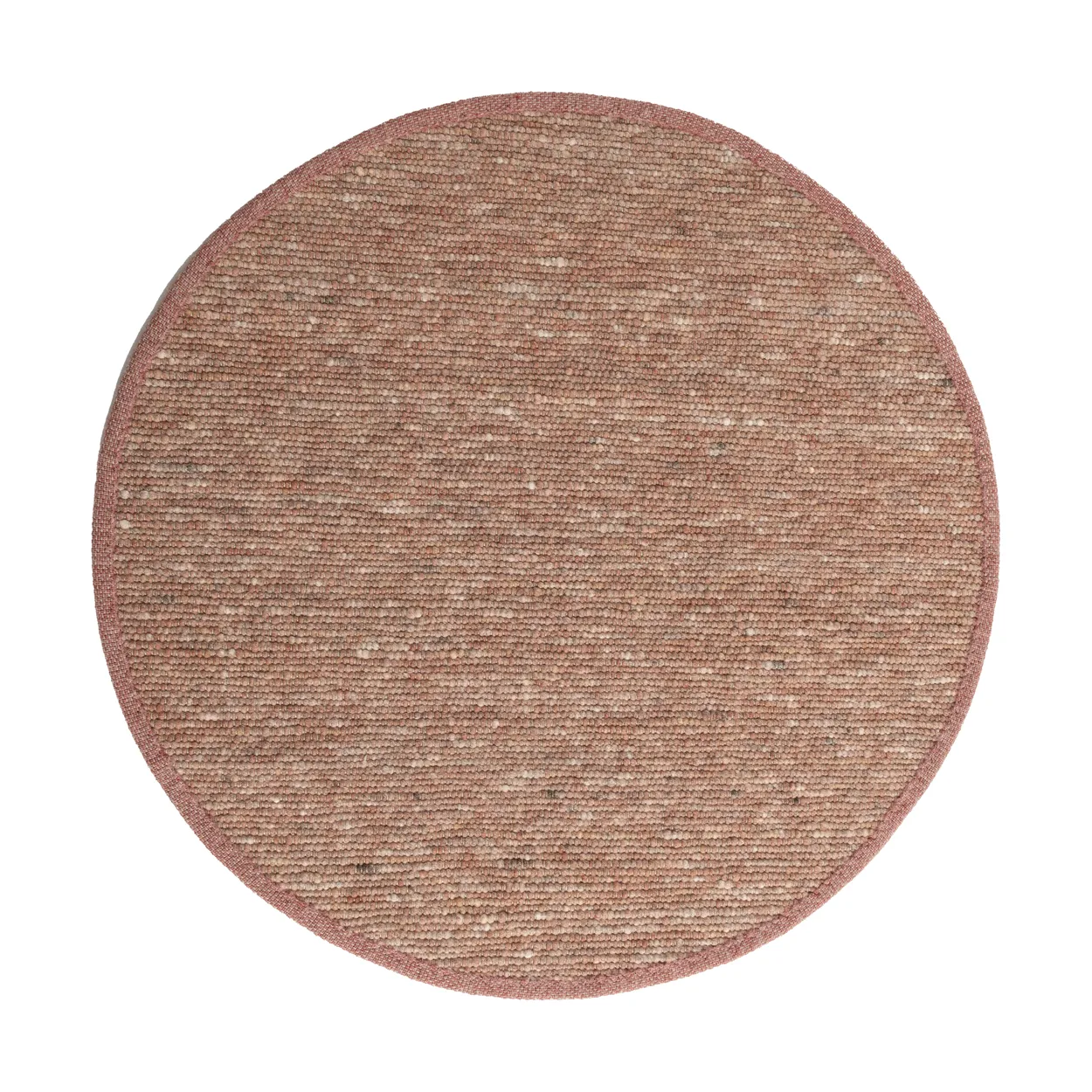 Tisca Sierrafil round rug Terra no. 234, o170 cm | Scandinavian Design | Fringe & Deep pile rugs | Red