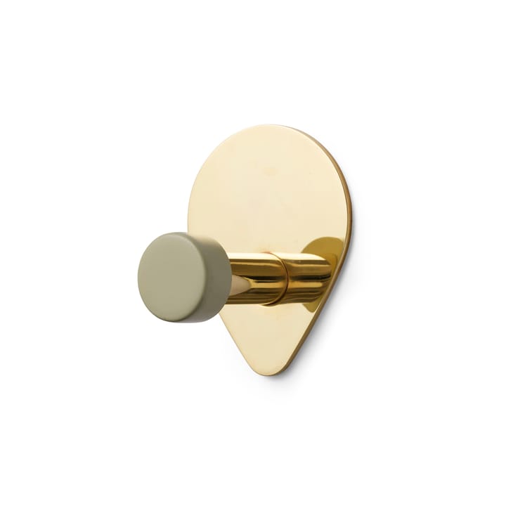 Peacock hook small - Celadon - brass - Tivoli by Normann Copenhagen