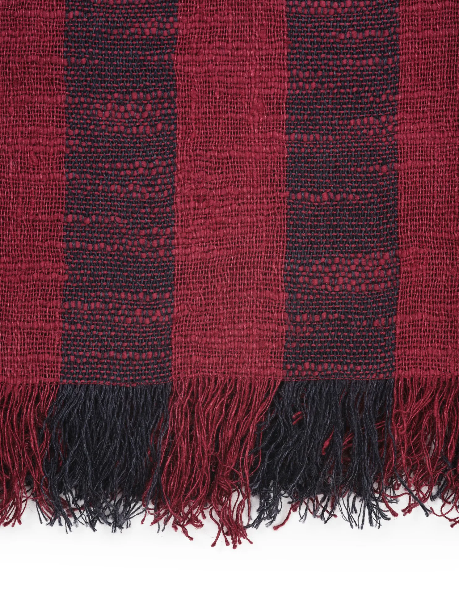 Band throw 160x200 cm, Burgundy & Black Tom Dixon