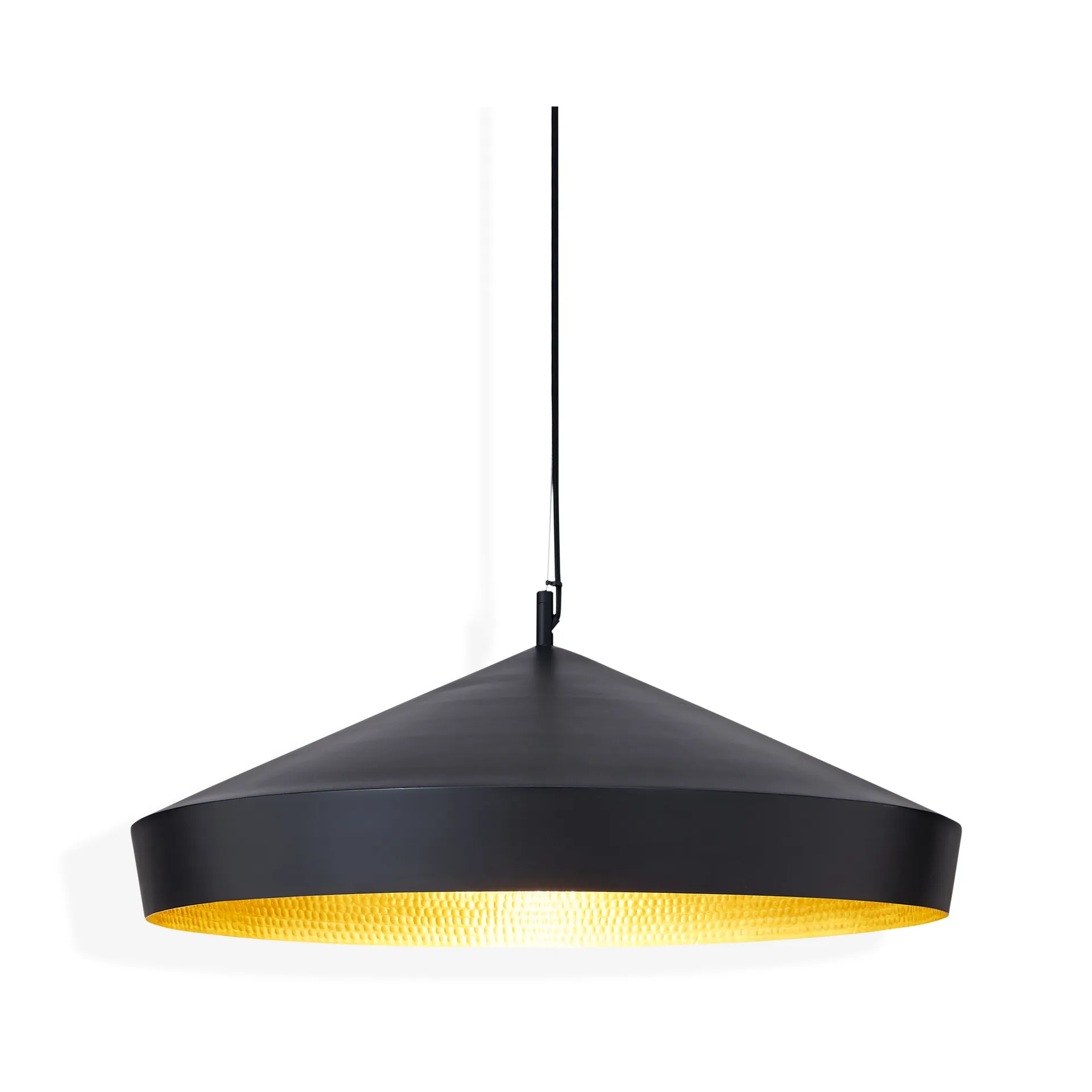 Beat Flat pendant LED Ø56,5 cm, Black Tom Dixon