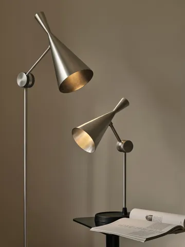 Beat table lamp 53 cm - Unbeaten aluminium - Tom Dixon