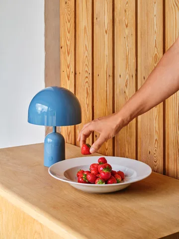 Bell portable LED table lamp 28 cm - Baby Blue (blue) - Tom Dixon