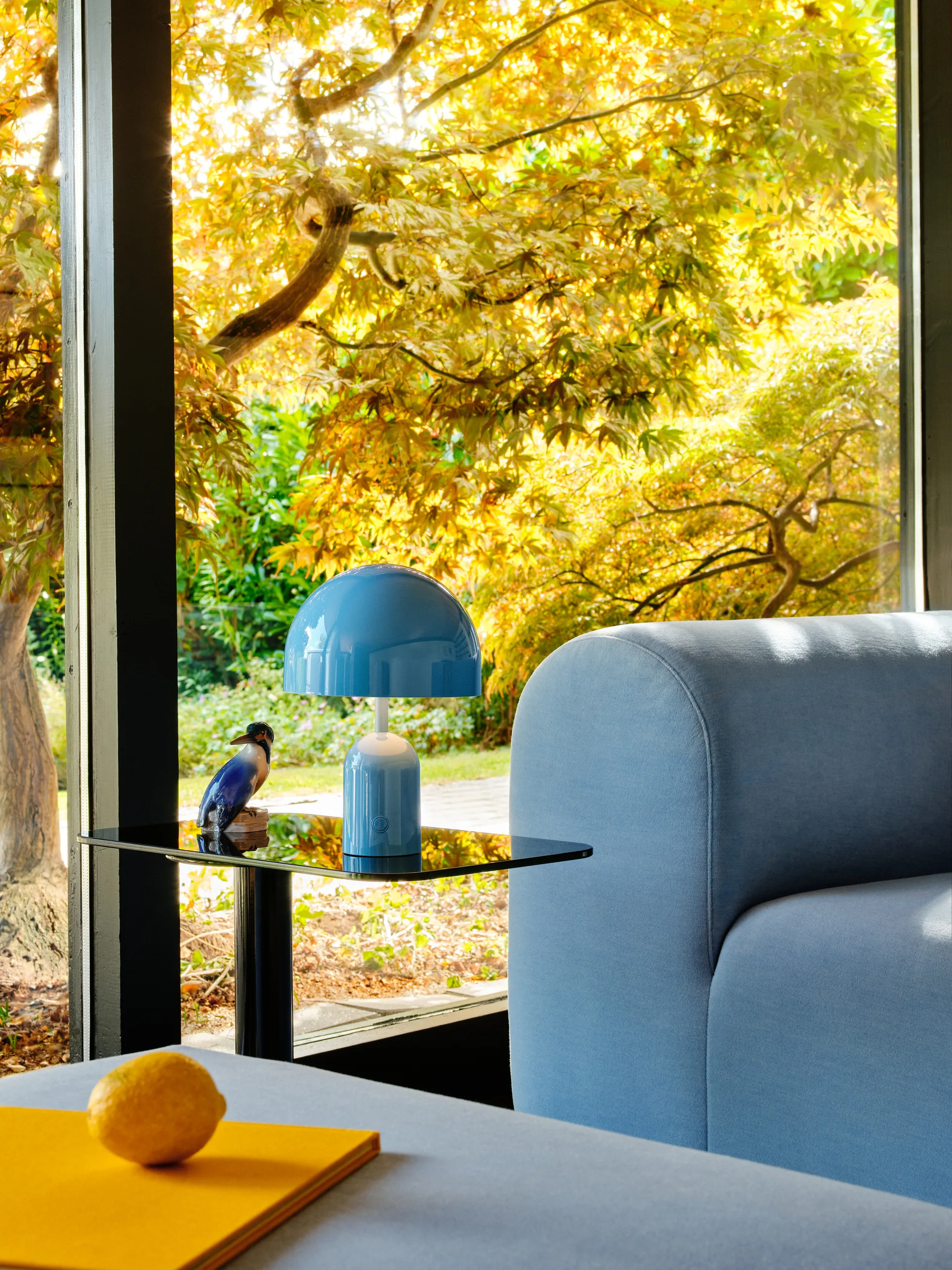 Bell Portable LED table lamp 28 cm, Baby Blue Tom Dixon