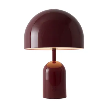 Bell portable LED table lamp 28 cm v.2 - Burgundy (wine red) - Tom Dixon