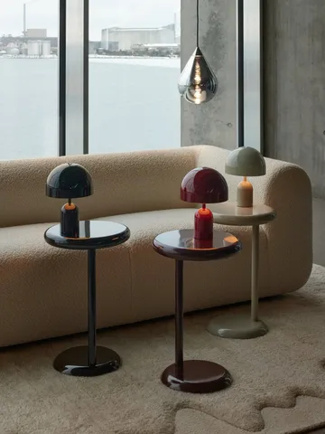 Bell Portable LED table lamp 28 cm v.2 - Burgundy - Tom Dixon