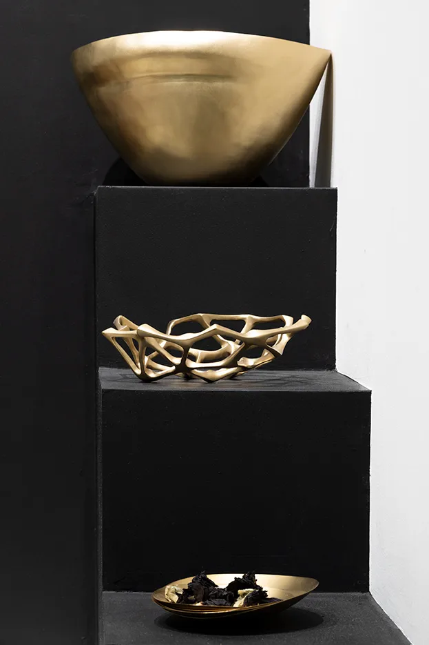 Bone bowl, Brass, S Tom Dixon
